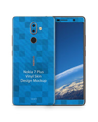 Nokia 7 Plus Vinyl Skin Design Mockup 2017