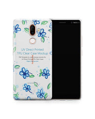 Nokia 7 Plus UV TPU Clear Case Design Mockup 2018
