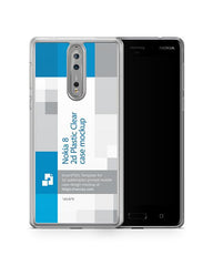 Nokia 8 2d PC Clear Case Design Mockup 2017