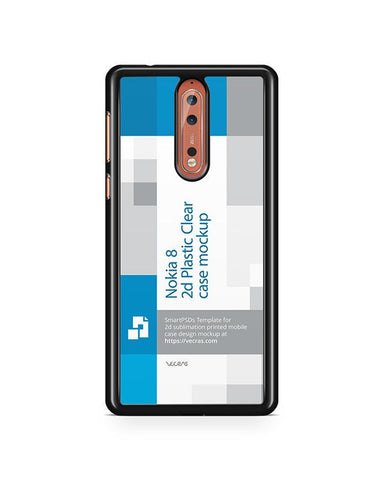 Nokia 8 2d PC Colored Mobile Case Design Mockup 2017