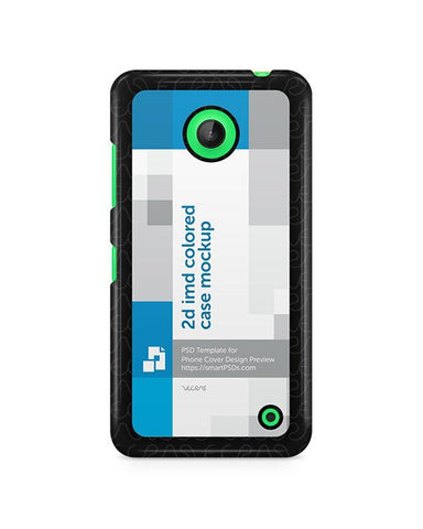 Nokia Lumia 630 2d IMD Colored Mobile Case Design Mockup 2014