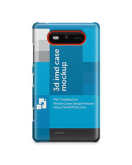 Nokia Lumia 820 3d IMD Phone Cover Design Template