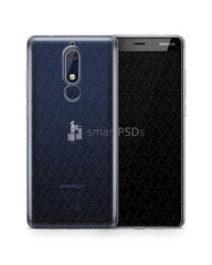 Nokia 5.1 UV TPU Clear Case Design Mockup 2018