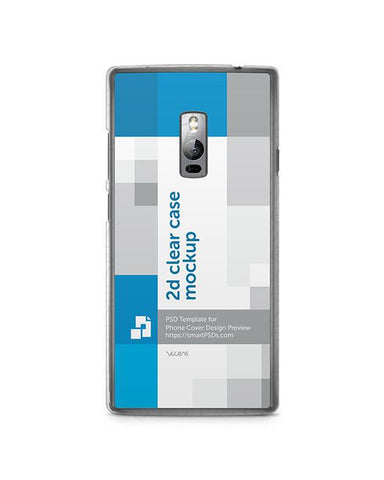 OnePlus 2 2d Clear Mobile Case Design Mockup 2015