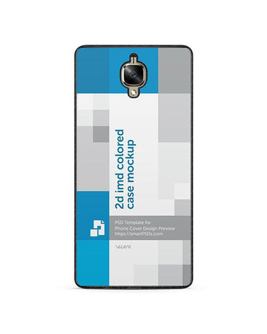 OnePlus 3 2d IMD Colored Mobile Case Design Mockup 2016