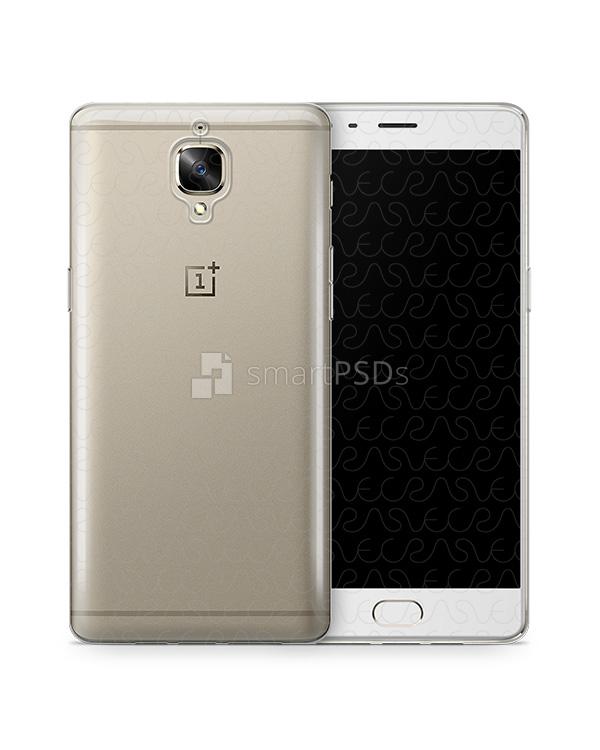 OnePlus 3-3T UV TPU Clear Case Design Mockup 2016