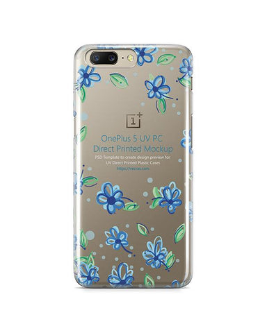OnePlus 5 UV PC Clear Case Mockup 2017 (Back)