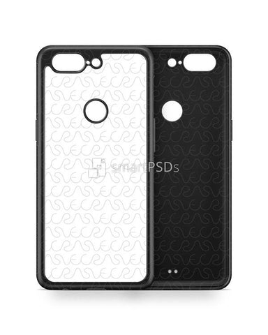 OnePlus 5T 2d RubberFlex Case Design Mockup 2017