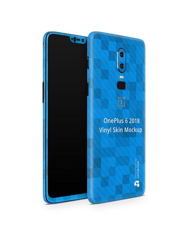 OnePlus 6 Vinyl Skin Design Mockup 2018 (Front-Back Angled)
