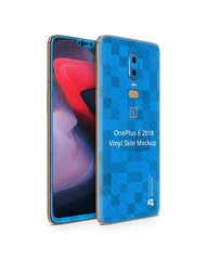 OnePlus 6 Vinyl Skin Design Mockup 2018 (Front-Back Angled)