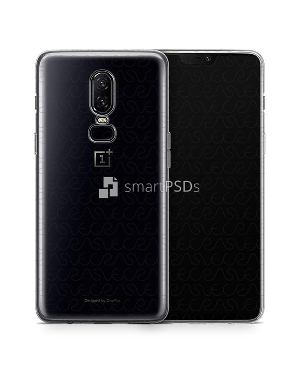 OnePlus 6 UV TPU Clear Case Design Mockup 2018