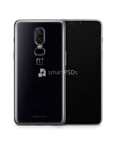 OnePlus 6 UV TPU Clear Case Design Mockup 2018