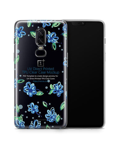 OnePlus 6 UV TPU Clear Case Design Mockup 2018