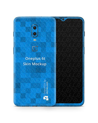 OnePlus 6T Vinyl Skin Design Mockup 2018