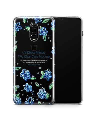 OnePlus 6T UV TPU Clear Case Mockup 2018