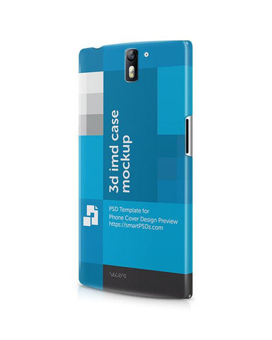 OnePlus One 3d IMD Mobile Case Design Mockup 2014