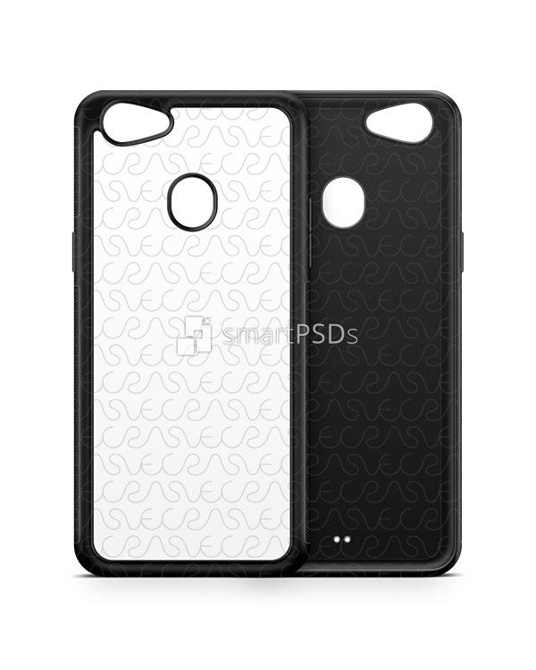 Oppo F7 2d RubberFlex Case Design Mockup 2018