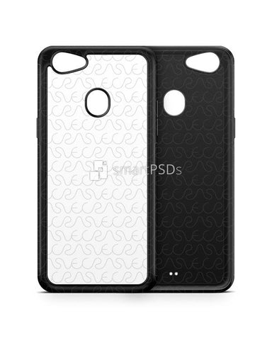 Oppo F7 2d RubberFlex Case Design Mockup 2018