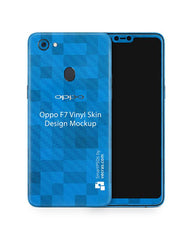 Oppo F7 Vinyl Skin Design Mockup 2018