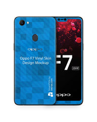 Oppo F7 Vinyl Skin Design Mockup 2018