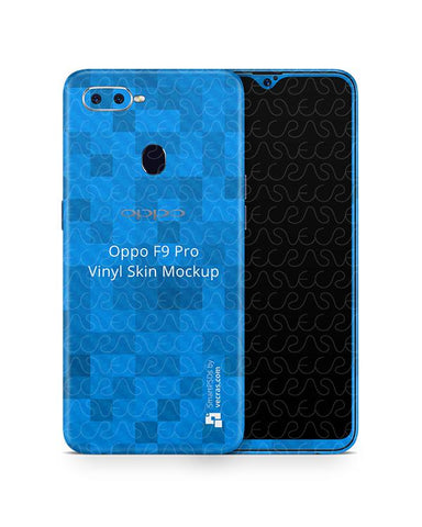 Oppo F9 Pro Vinyl Skin Design Mockup 2018