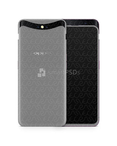 Oppo Find X Vinyl Skin Design Mockup 2018