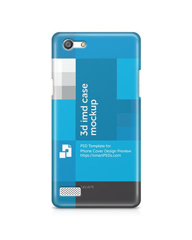 Oppo Neo 7 3d IMD Mobile Case design Mockup 2015