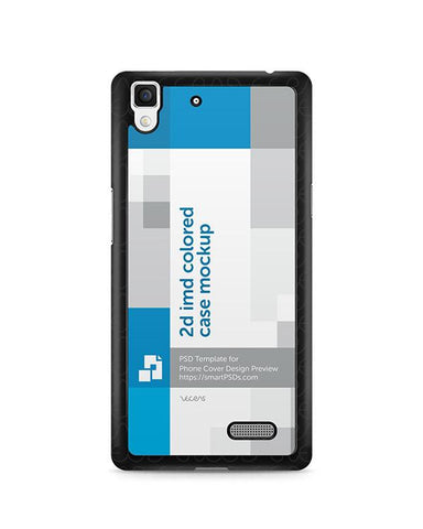 Oppo R7 2d IMD Colored Mobile Case Design Mockup 2015