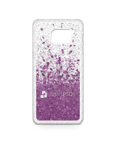 Samsung Galaxy S6 Edge Plus UV TPU Liquid Glitter Case Design Mockup