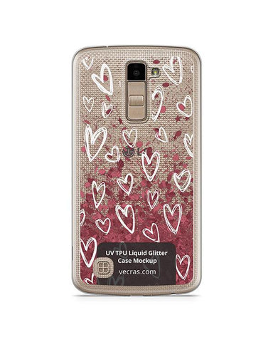 LG K10 UV TPU Liquid Glitter Case Design Mockup