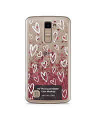 LG K10 UV TPU Liquid Glitter Case Design Mockup