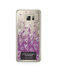 Samsung Galaxy S6 Edge Plus UV TPU Liquid Glitter Case Design Mockup 