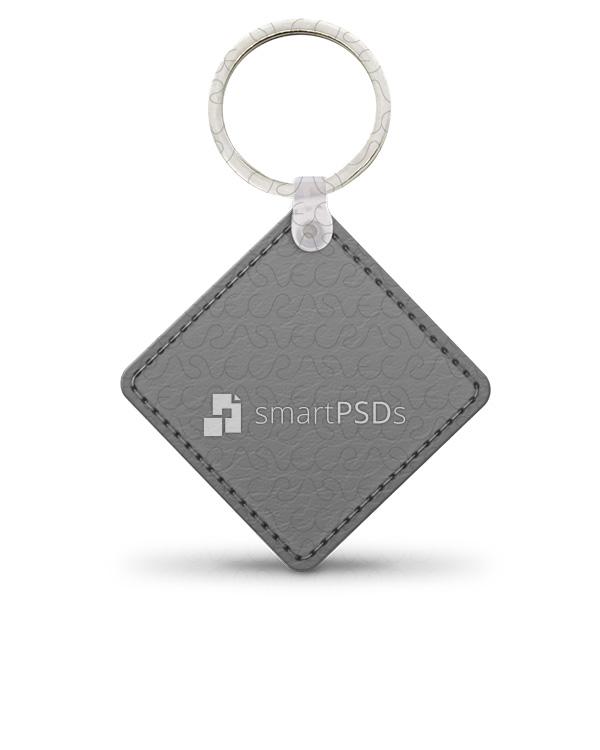 Leather (Diamond) KeyChain Design Mockup