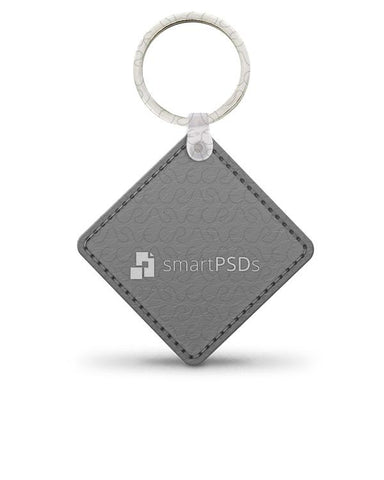 Leather (Diamond) KeyChain Design Mockup