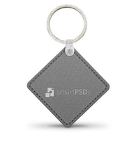 Leather (Diamond) KeyChain Design Mockup