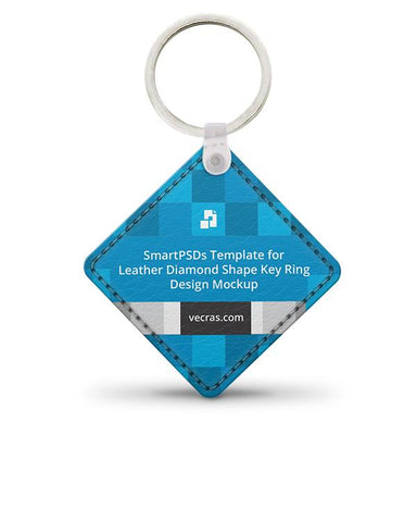 Leather (Diamond) KeyChain Design Mockup