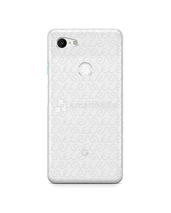 Google Pixel 3 XL UV PC Clear Case Mockup 2018