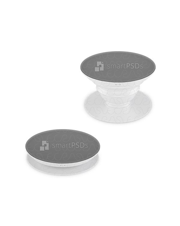 Universal Pop Grip Socket Stand Design Mockup (5 Views)