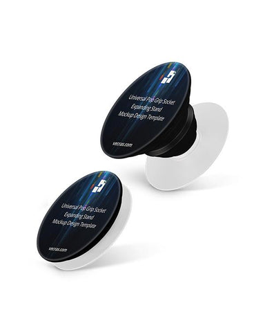 Universal Pop Grip Socket Stand Design Mockup (5 Views)