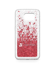 Samsung Galaxy S6 UV TPU Liquid Glitter Case Design Mockup 