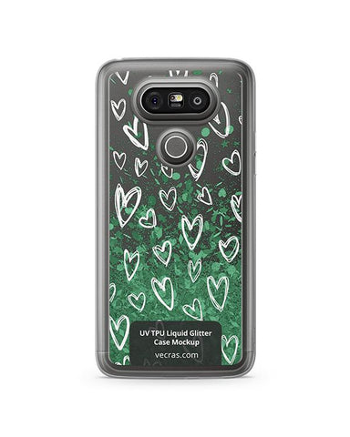 LG G5 UV TPU Liquid Glitter Case Design Mockup