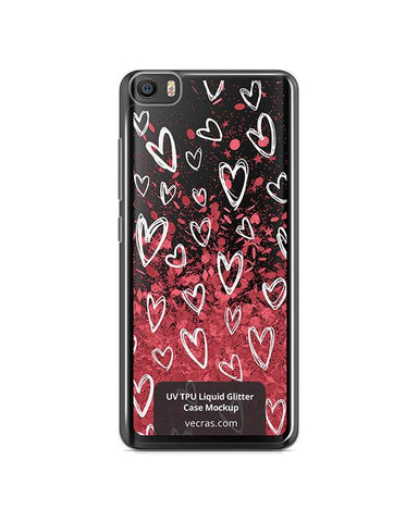 Xiaomi Mi5 UV TPU Liquid Glitter Case Design Mockup