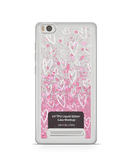 Xiaomi Redmi 4C UV TPU Liquid Glitter Case Design Mockup 