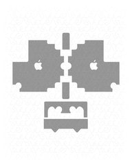Apple 60W Power Adaptor for (13 inch MacBook Pro) Vinyl Skin Vector Cut File Template 2008