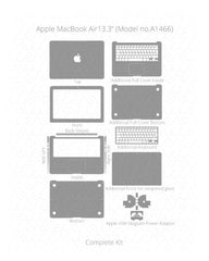 Apple MacBook Pro 13 inch Vinyl Skin Vector Cut File Template Mid 2008 (A1278 Unibody)