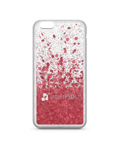 Apple iPhone 6 UV TPU Liquid Glitter Case Design Mockup