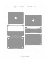 Apple MacBook 12 Inch Vinyl Skin Vector Cut File Template 2017