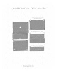 Apple MacBook Pro 13 Inch Touch Bar Vinyl Skin Vector Cut File Template 2016-17