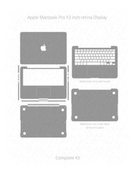 Apple MacBook Pro 13 Inch Retina Display Vinyl Skin Vector Cut File Template (A1502)