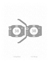 Apple Watch 38mm Series 1 Vinyl Skin Vector Cut File Template 2015